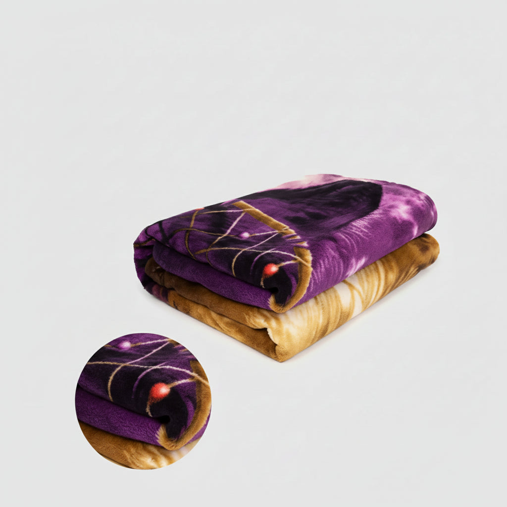 Wolf Aura Blanket – Night Spirit